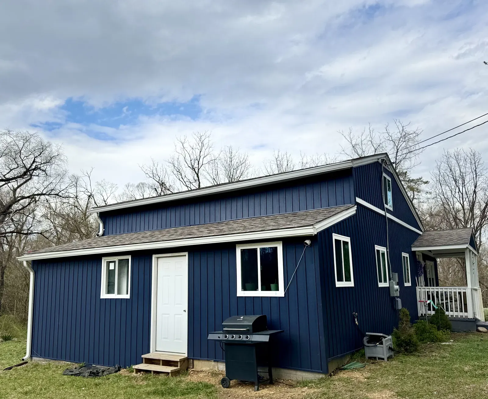 Gutter line and downspout on a home in Vinton, VA